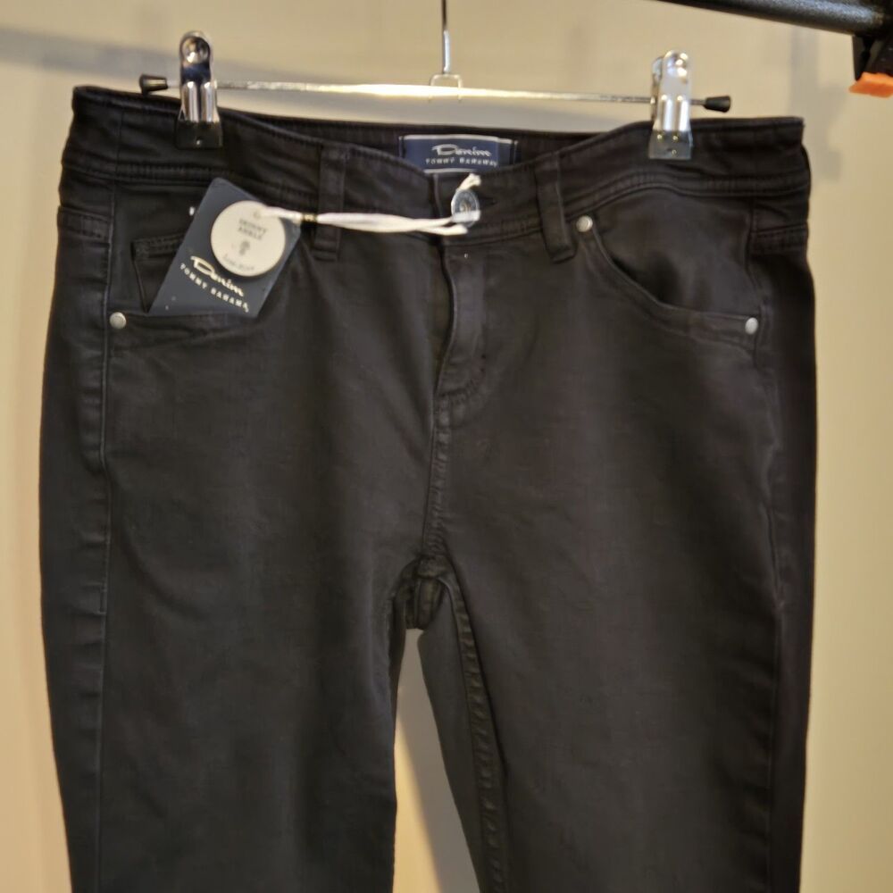 Tommy Bahama Jeans Black Denim Low Rise Skinny Ankle Womens Size 6